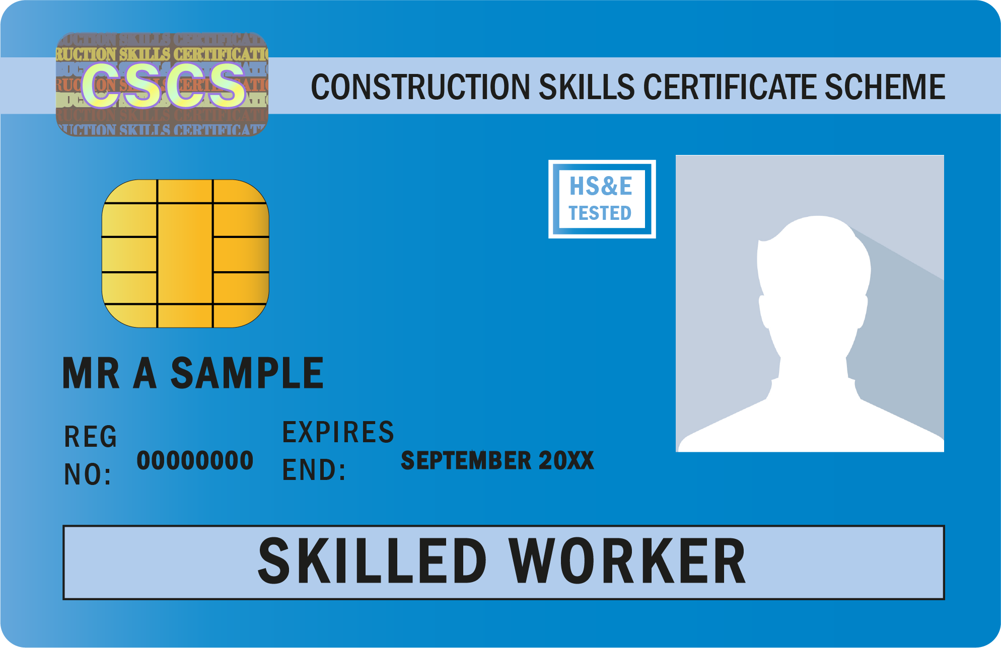 CSCS Card - Blue